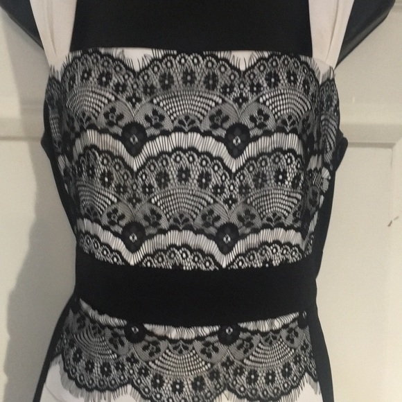 Jax fitted black an white Cocktail Dress Slimming! - Picture 4 of 7